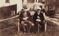 Banner Photo - Harry Betts (left) and John Watson, Joan Underwood’s grandfather, photographed in the early 1920s in a corner of the Lower Green. -  1288531631.jpg