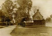 Banner Photo - The start of the lane to Nether Winchendon, taken from a 1906 postcard. Two of the brick gate pillars still survive, and The Lodge has been much extended over the years. Wooden fences protect the young horse chestnut trees, now such a distinctive feature. -  1496760988.jpg
